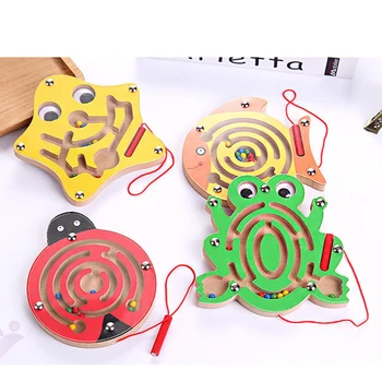 

Cartoon Cute Children Maze Toy Kids Wooden Puzzle Game Toy Early Educational Brain Intellectual Toy