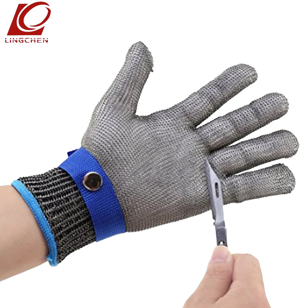 2018 HOT Stainless Steel Gloves Food Grade Metal Mesh Butcher Mittens