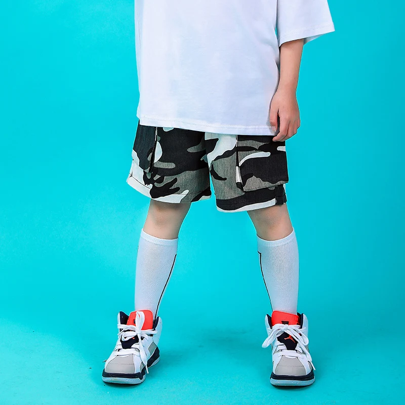 Toddler boy summer clothes 2019 6 8 10 12 14 16Years hip hop pants tshirt dance jazz costumes kids girls sets clothing 130 140  (3)