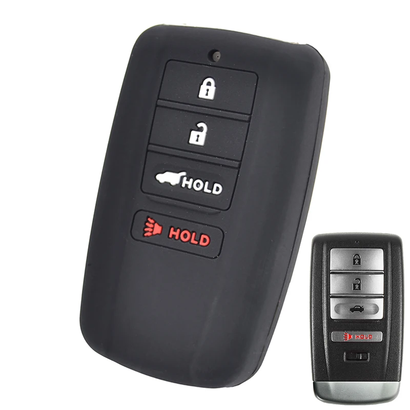with Engine Hold 2 Pieces 5 Buttons Soft Silicone Smart keyless Remote Key Fob case Cover for 2019 2018 2017 Acura MDX RDX RLX ILX TLX KR537924100 Royalfox TM Black+red with Engine Hold 2 Pieces 5 Buttons Soft Silicone Smart keyless Remote Key Fob case Cover for 2019 2018 2017 Acura MDX RDX RLX ILX TLX KR537924100 Royalfox TM Black+red