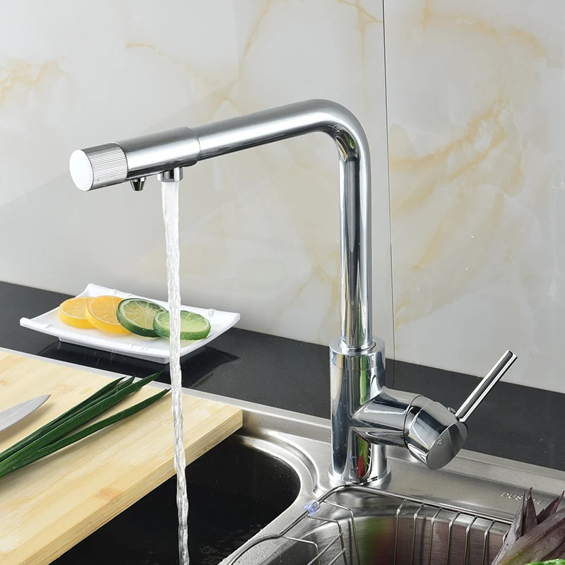 Fapully High Quality Brass Chrome Kitchen Water Purifier Faucet Mixers Sink Tap Cold and Hot Rotatable Sink Faucets 575-33C Fapully High Quality Brass Chrome Kitchen Water Purifier Faucet Mixers Sink Tap Cold and Hot Rotatable Sink Faucets 575-33C