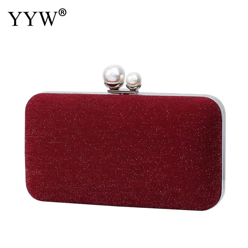 

2019 New Fashion Women Evening Bags Clutch Black Red Handbags With Chain Female Messenger Shoulder Bags new Arrival Evening Bag