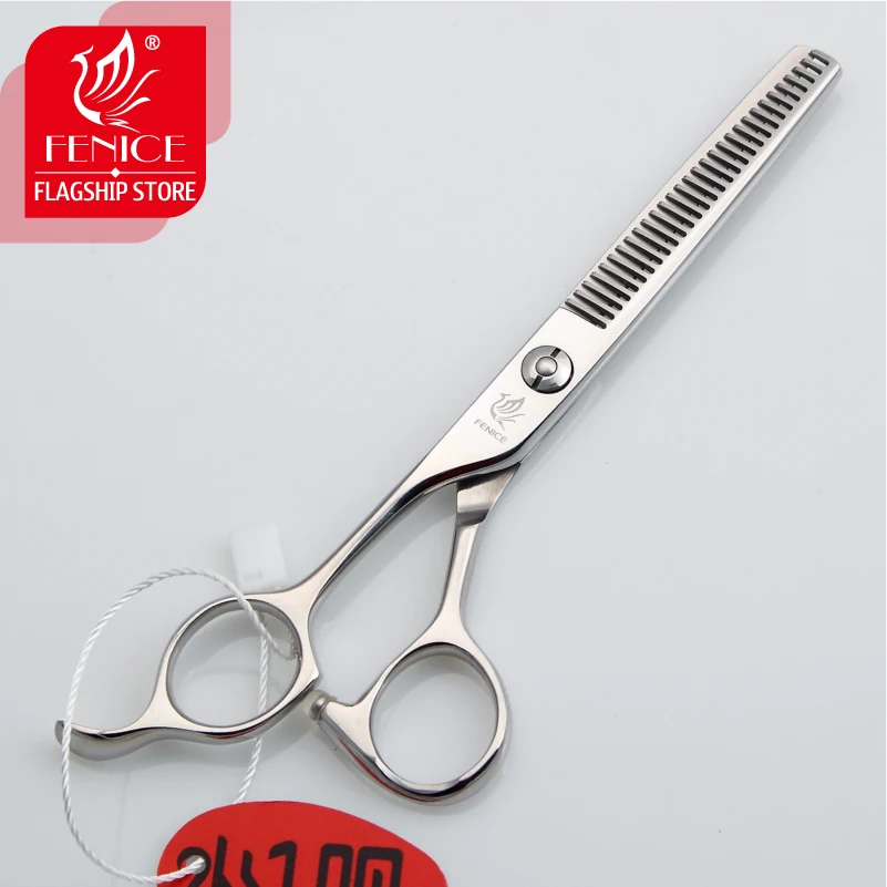 Fenice Professional 6.0 inch Japan 440c left hand hair cutting thinning scissors thinning rate 30% beauty salon styling tools