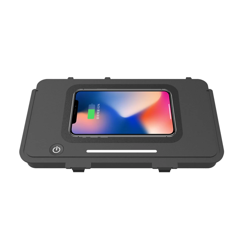 

QI Wireless Car Charger For Volkswagen Teramont/ T-ROC/Passat(19) 2017-2018 Fast Wireless Charging Car Phone Holder for IPhone