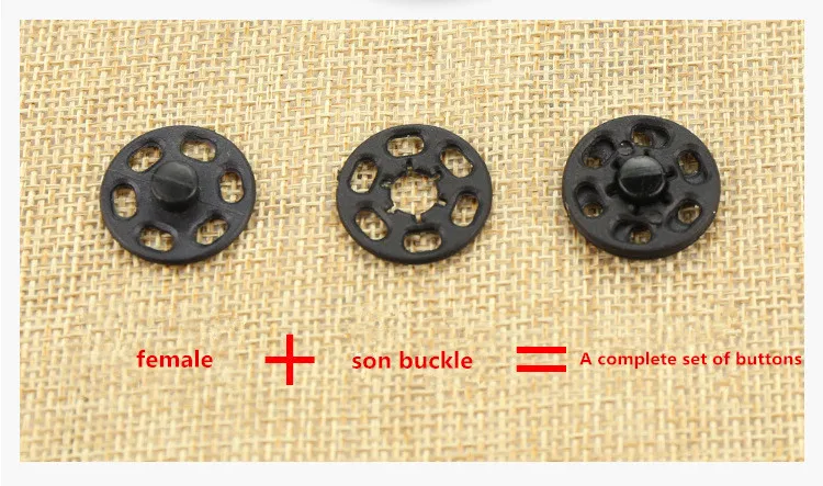 50 комплектов нейлоновая пуговица застежка модная Пряжка для костюма невидимые детские украшения для одежды пуховик большая защелка