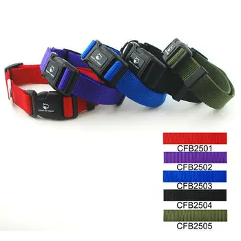 

100Pcs/Lot 5 Colors Lively Pet Dog Plain Color Collar Buckle Style 2.5cm CFB2501