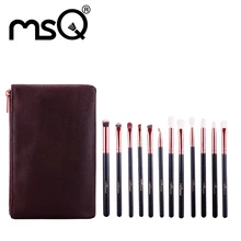 MSQ 12pcs Makeup Brushes Set Rose Gold Make Up Brushes Soft Animal or Synthetic Hair For Beauty