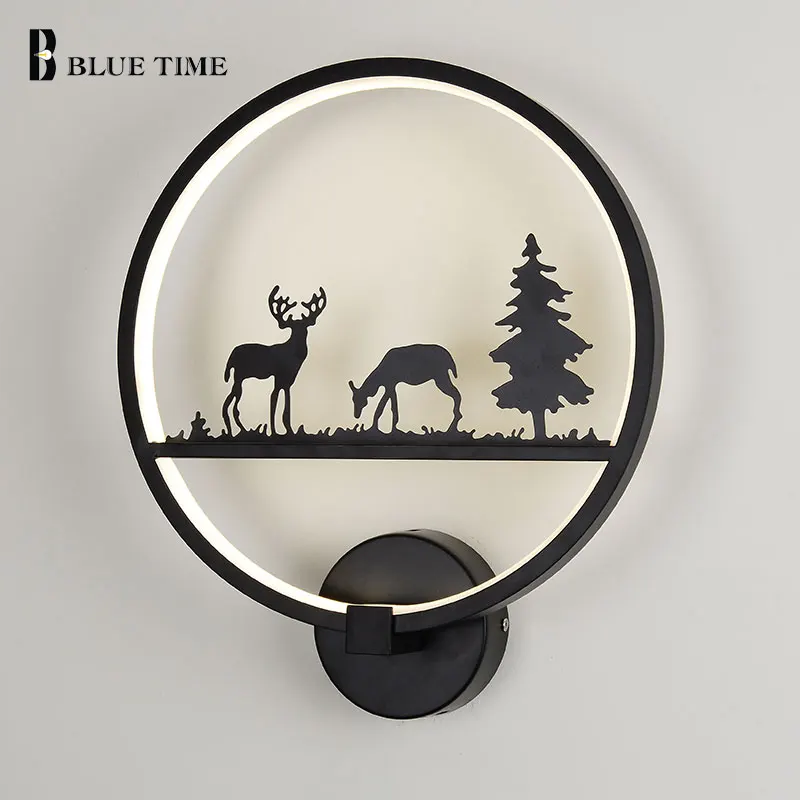 

Led Wall Lights For Living room Bedroom Light Bedside room Dining room Wandlamp Modern Led Wall Lamp Black 12w lampara de pared