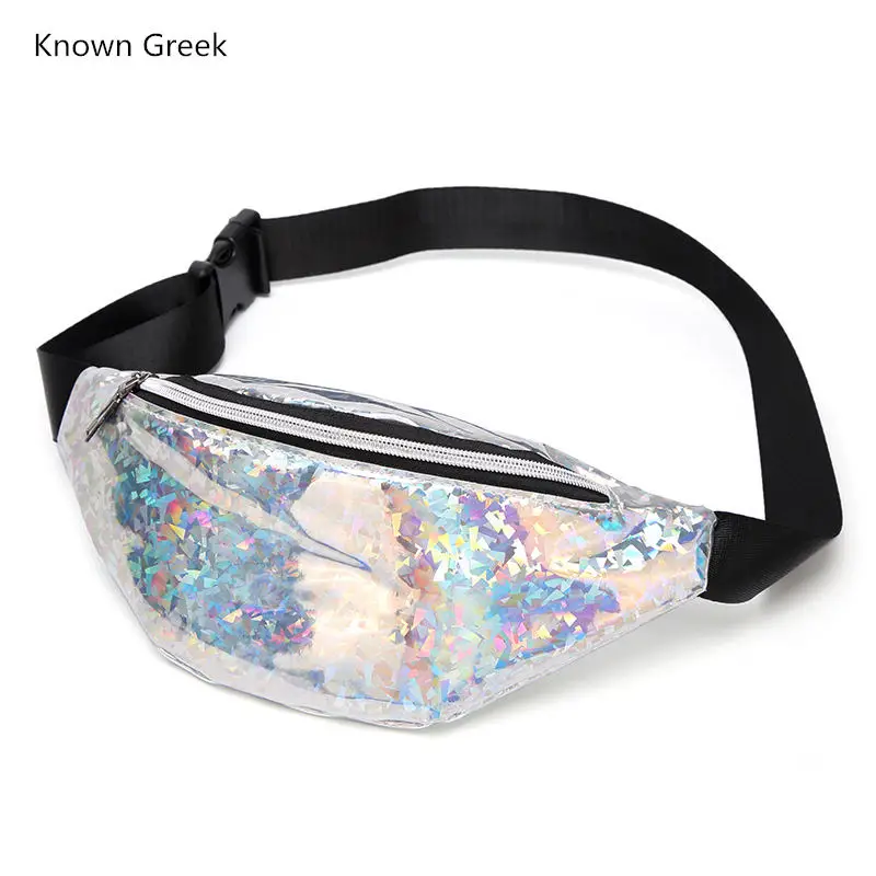 

2018 New Shoulder Bag Bum Bag Women Belt Bag Sequins HolographicWaist Pack Women's Laser Chest Waist Bag