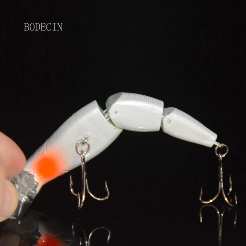 1pcs Minnow Fishing Wobblers Fake Lure 135mm 15g Lures 3 Segment Hard Artificial Bait Tackle For Peche Supplies Sea Fish 6# Hooks (13)