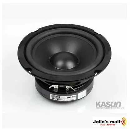 2 шт./лот Kasun MK 630 6 5 дюйма 120 Вт 8 Ом бумажный конус 167 мм Диаметр Номинальная