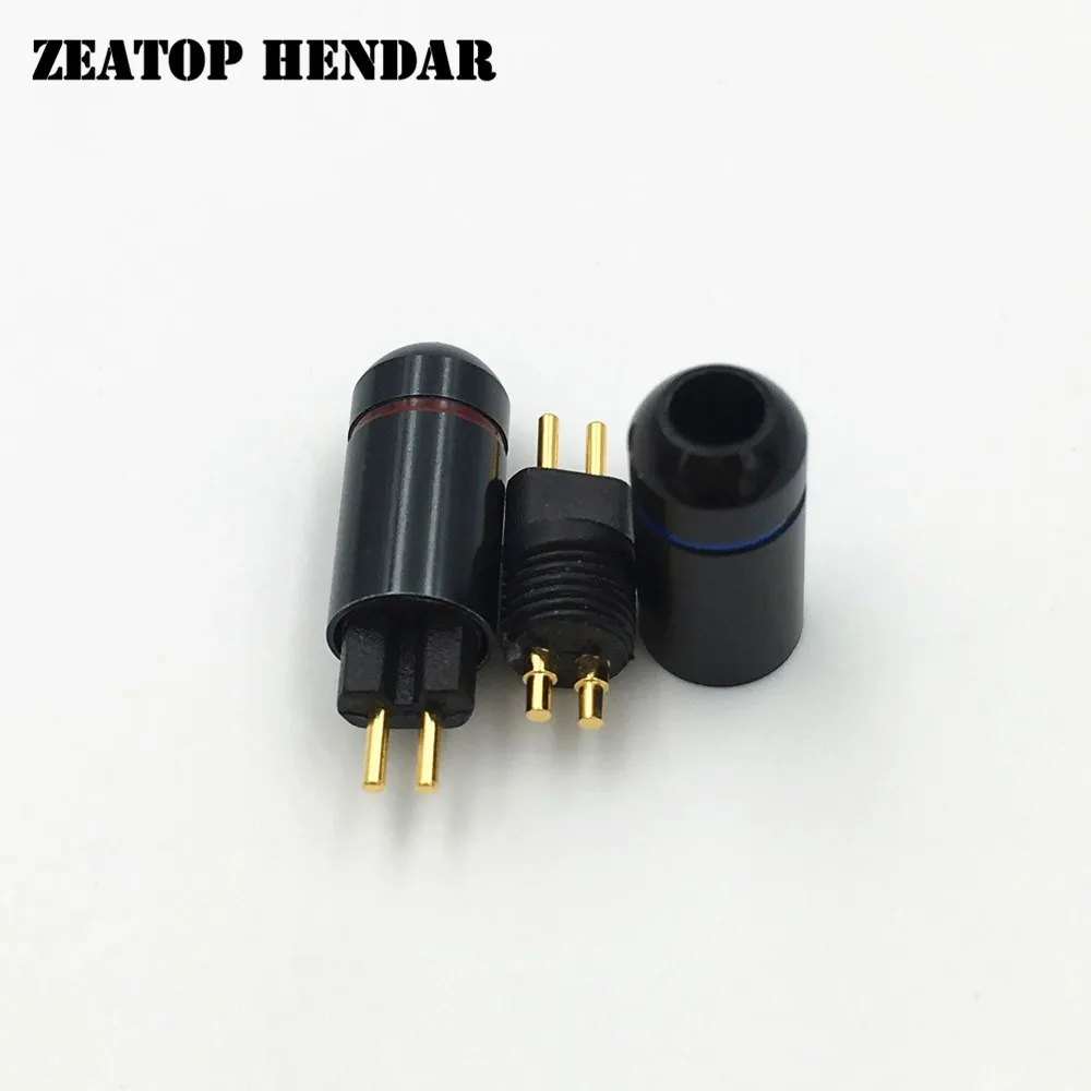 

50Pair 0.78mm Earphone Pin Plug for Westone UM3X W4R UE18 Connector Adapter Black Silver