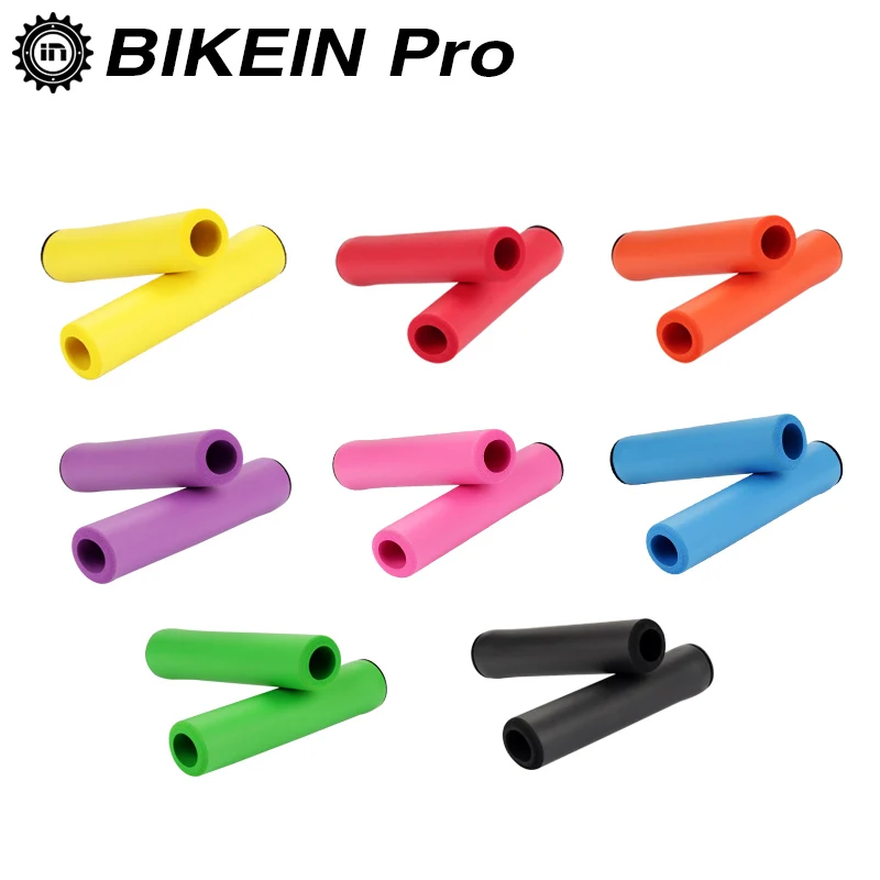 Bikein Ультралайт высокой плотности силиконовая губка для горного велосипеда рукоятки для руля противоскользящие велосипедные MTB мягкие ручки части велосипеда 25 г