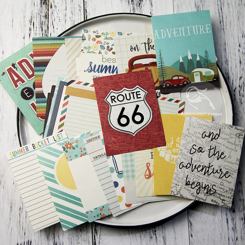 

20Pcs Road trip Cardstock Die Cuts for Scrapbooking Happy Planner/Card Making/Journaling Project DIY C047