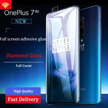 9H Full Cover Diamond Toughened Glass For Oneplus 7 7 Pro Screen Protector For One Plus 7 1+7 Pro Full Bod Glass Protective Film