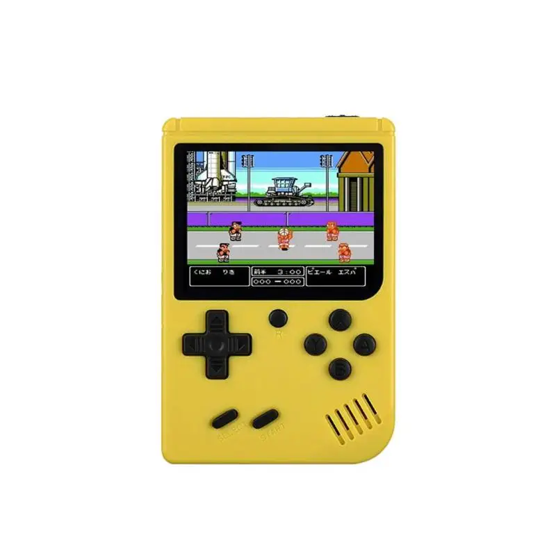 Горячая RS-6 Ретро портативная мини портативная игровая консоль 8 бит 3,0 дюймов цветной ЖК-экран Детский Цветной игровой плеер встроенные 168 игры - Цвет: Yellow