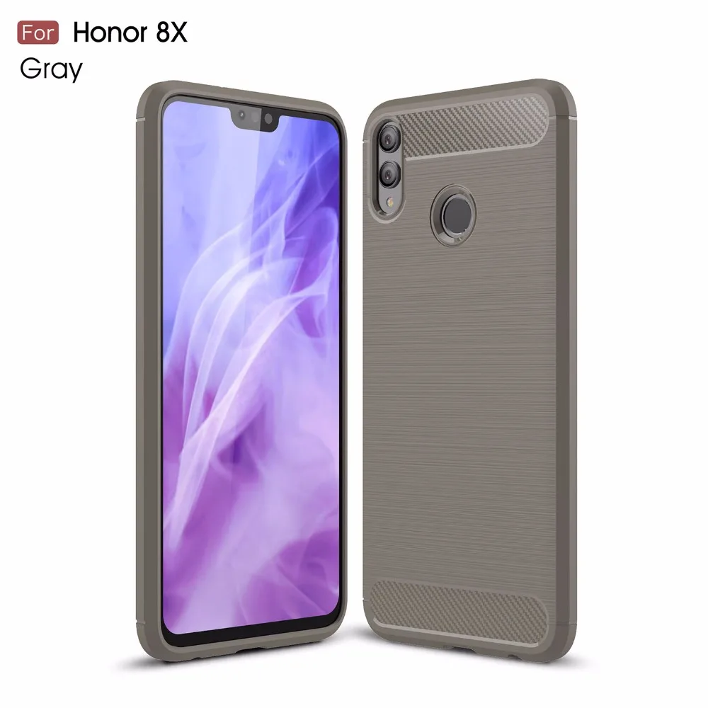 100 шт./лот ТПУ Новый чехол из углеродного волокна для Huawei Honor 7X 7C 7A 10 lite play 8X Max 8C 8A V20