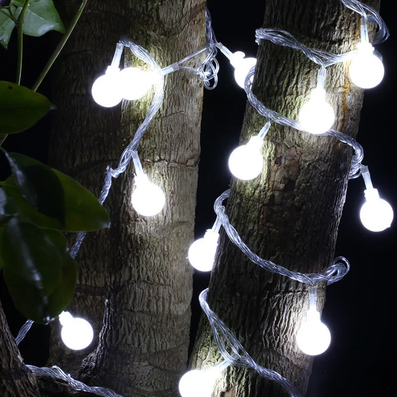 

300LED Ball Globe Fairy Light String 30M Lights Garlands EU/US Plug Christmas LED Bulbs Lamp Celebration Holiday Party Wedding