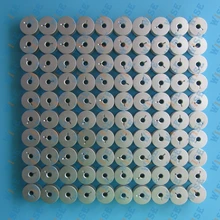 100 GAMMILL TIN LIZZIE QUILTER M LARGE ALUMINUM BOBBINS WITH HOLES 18034AS 100PCS