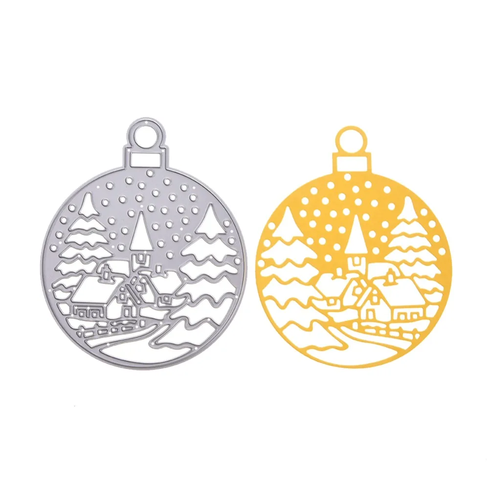 

Circle Frames Snow Metal Cutting Dies For DIY Scrapbooking Card Making Album Stencil Embossing Clear Stamps And Dies 2019