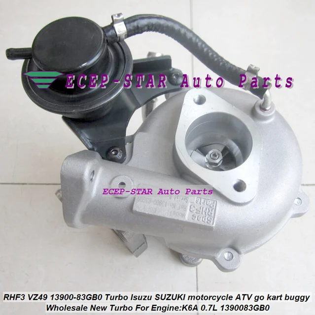 Turbo Rhf3 Vz49 13900 83gb0 1390083gb0 Turbocharger For Turbo Rhf3 Vz49 13900 83gb0 1390083gb0 Turbocharger For Isuzu Suzuki Motorcycle Atv Go Kart Buggy K6a 0 7l