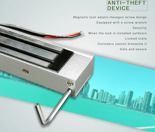180KG 350lbs Electric Magnetic Lock DC 12V Single Door