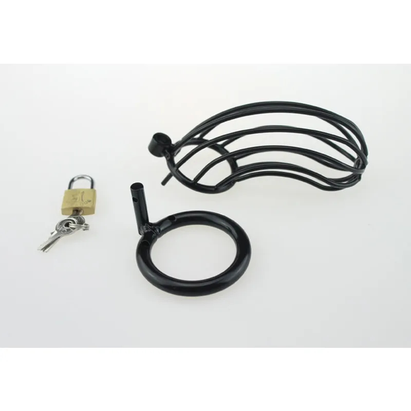 New Black Stainless Steel Male Chastity Device,Cock Cage,Virginity Lock,Chastity Belt,Cock Rings Fetish Bondage Sex Toys For Men