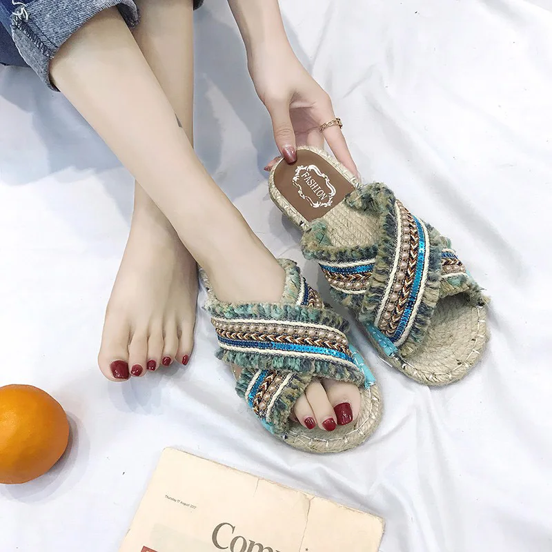 Bohemia Brand Luxury Slippers Women Shoes Fashion Flip Flops Flats