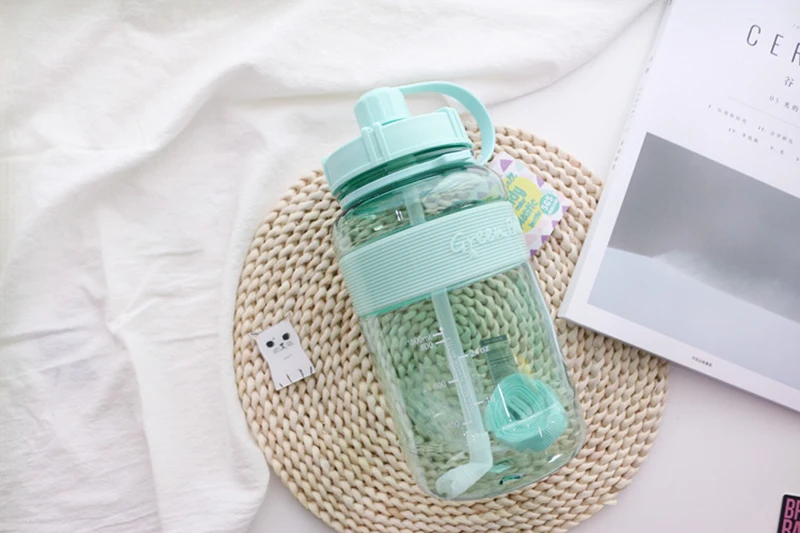 drinks 1000 ml water bottle water bottle children lulu lemon clearance sale items healing crystal water bottle garrafa de vidro proteinas gym camping (11)