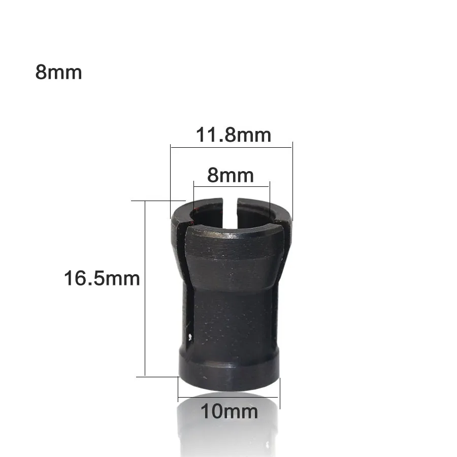 1 шт. один набор цанги 6,35 мм 8 мм 6 мм цанговый патрон гравировальный обрезной станок электрический маршрутизатор - Длина режущей кромки: 8mm