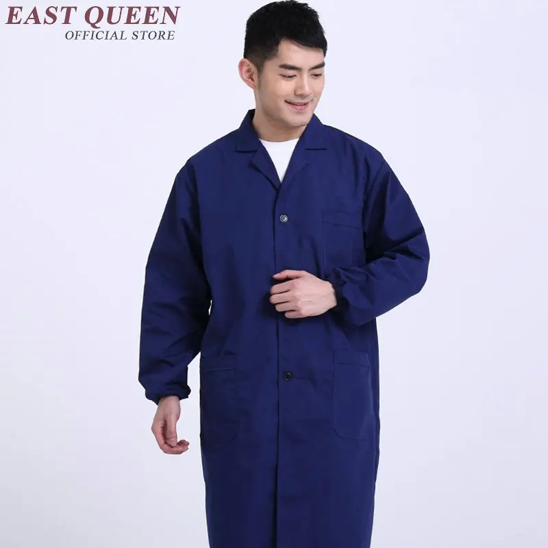 Lab coat blue women men lab supplies female male medical uniforms long sleeve medical robes work uniforms AA875