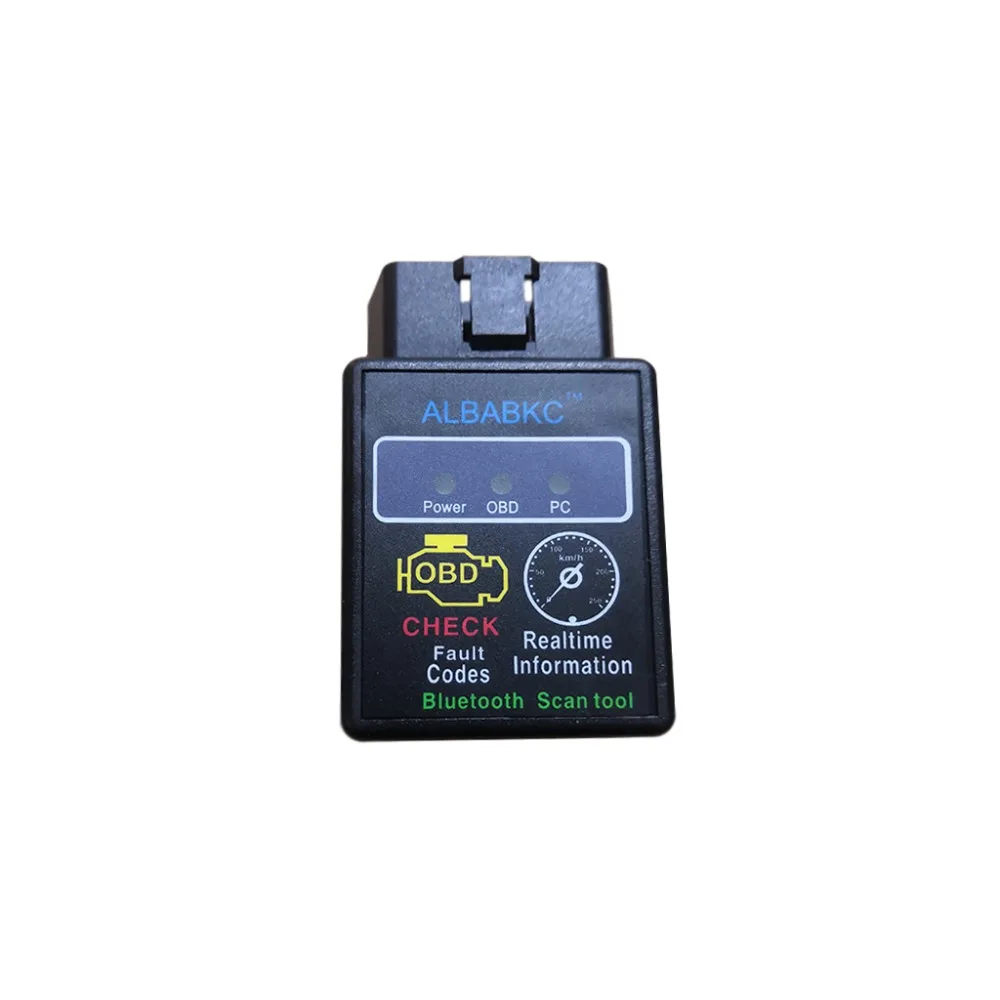 

ALBABKC OBD SCAN black mini ELM327 Bluetooth Auto diagnostic scan tool supprot for Android sys and windows J1850