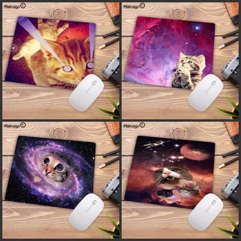 

Mairuige Funny Cute Cat in Space Customize Support Desktop Pad Game Mousepad Size 18x22cm 20x25cm 25x29cm Gaming Mousepads