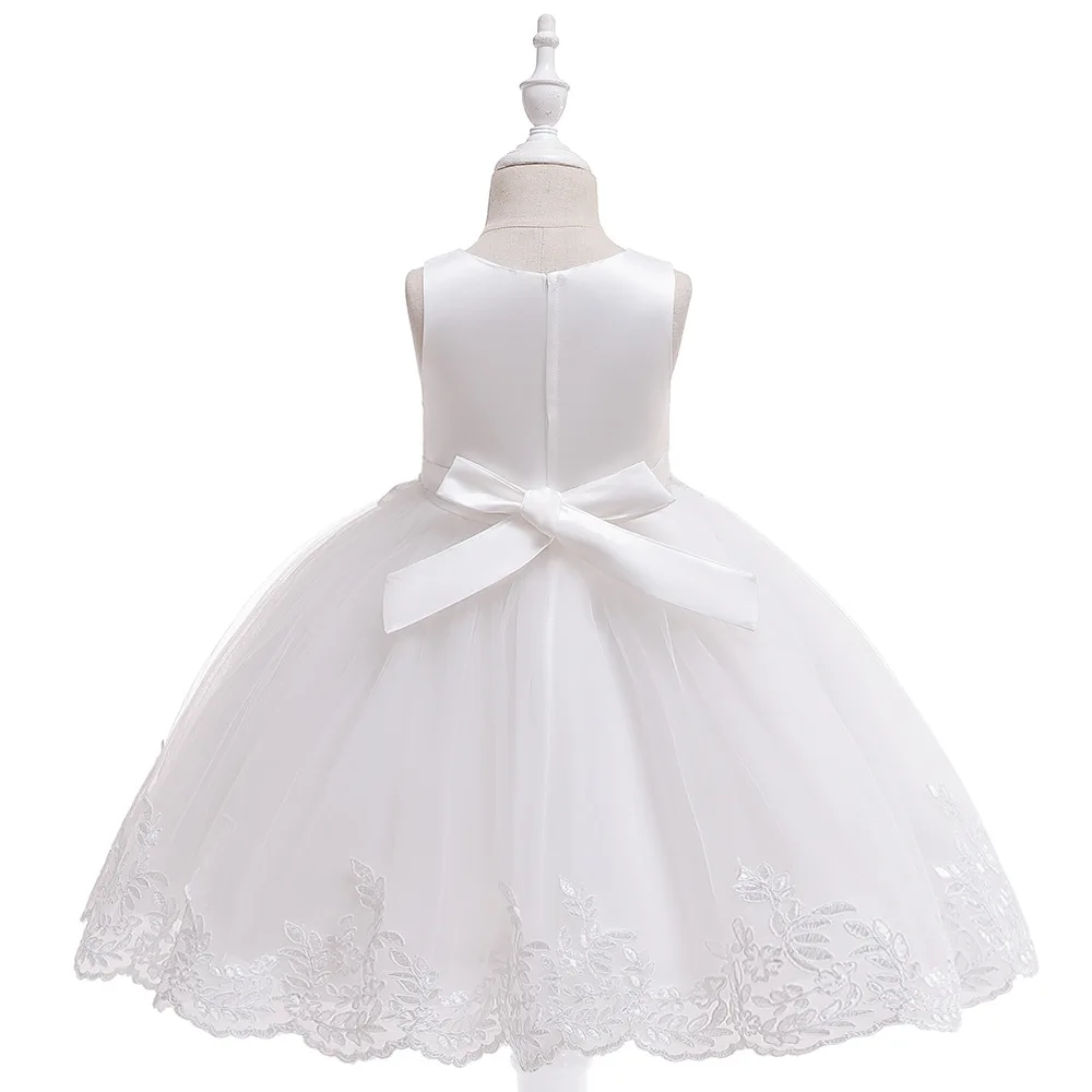 Платья принцессы с цветочным узором для девочек; коллекция года; кружевное фатиновое платье-пачка для девочек; нарядные платья для дня рождения