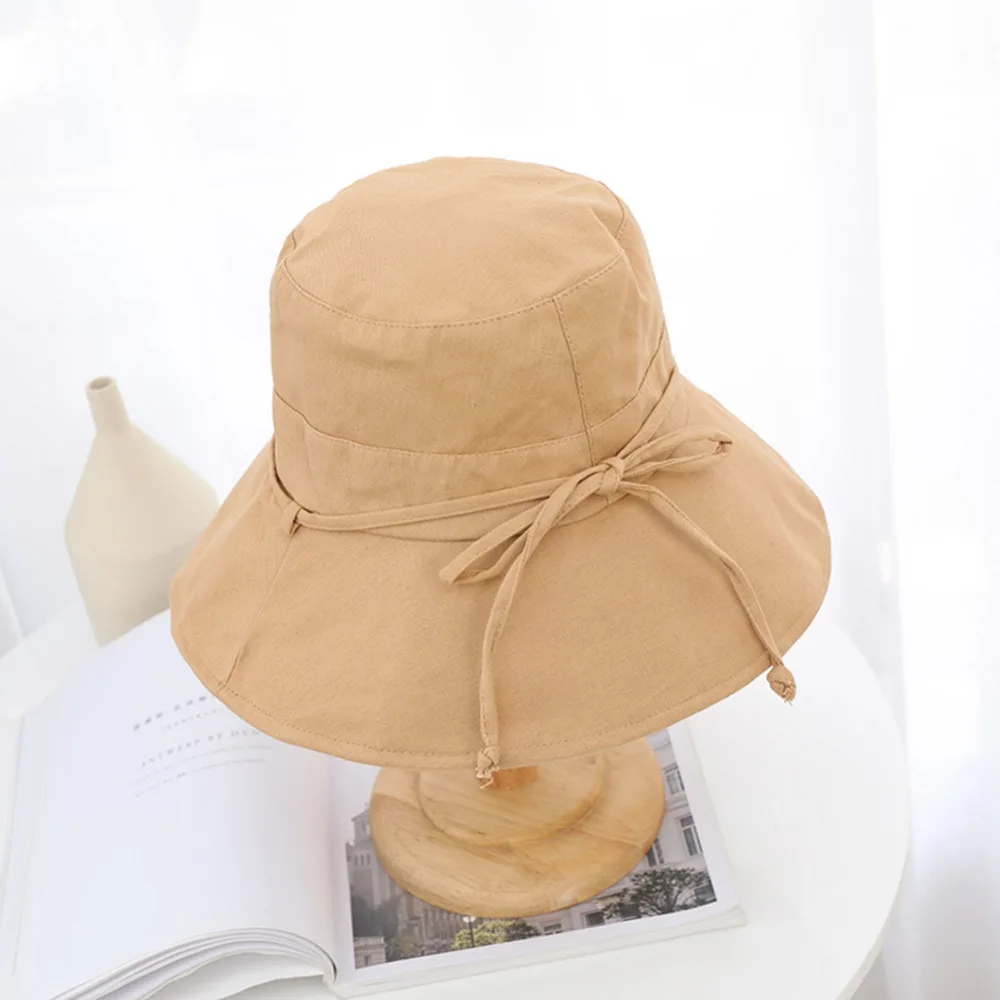 Ведро солнцезащитная Кепка дышащая Packable складной Защита от солнца тенты хлопок белье смесь кепки для женщин