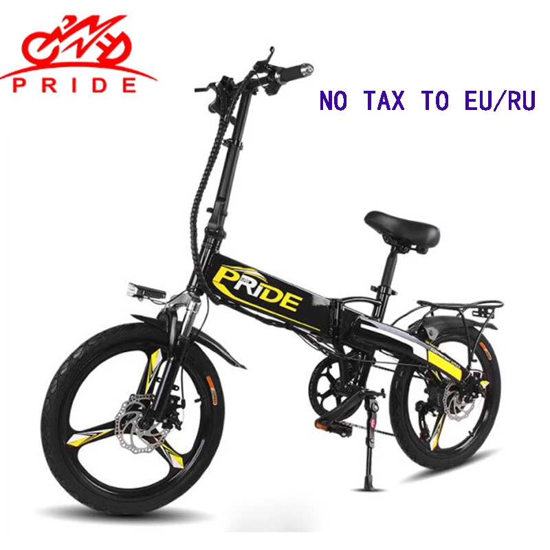 Flash Deal Electric Bike 20inch Aluminum Foldable Electric Bicycle 48V12.5A Lithium Battery 350W Powerful Scooter Mountain e bike Snow bike 23