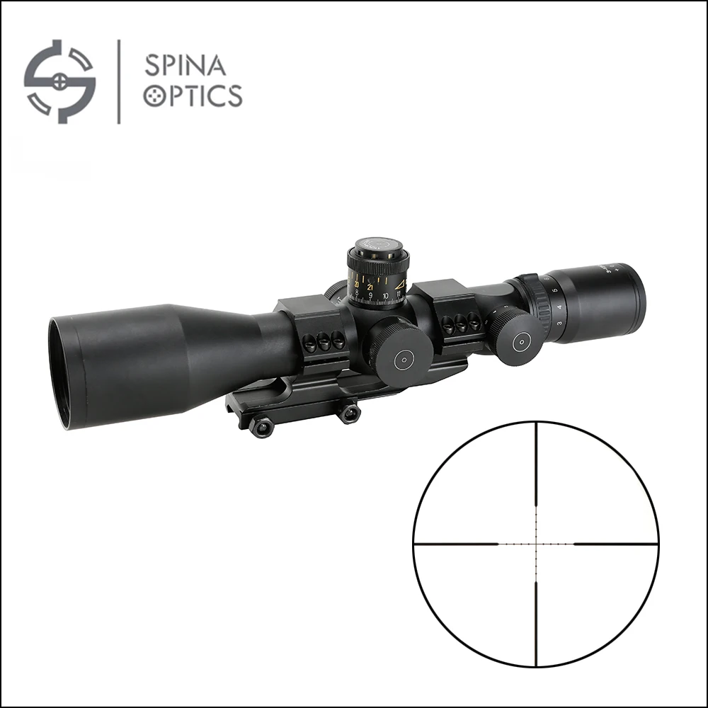 

SPINA OPTICS 3-12x50 First Focal Plane 34mm Tactical Rifle Scope with Illuminated Reticle for Air Gun Night Hunting