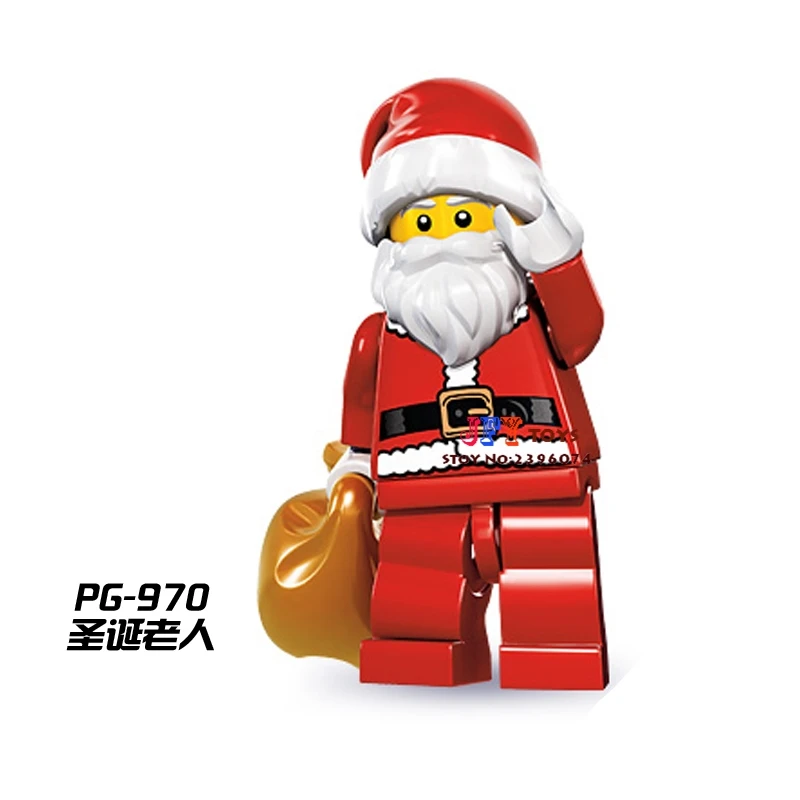 

Single Sale star wars superhero Santa Claus Christmas building blocks model bricks toys for children brinquedos menino