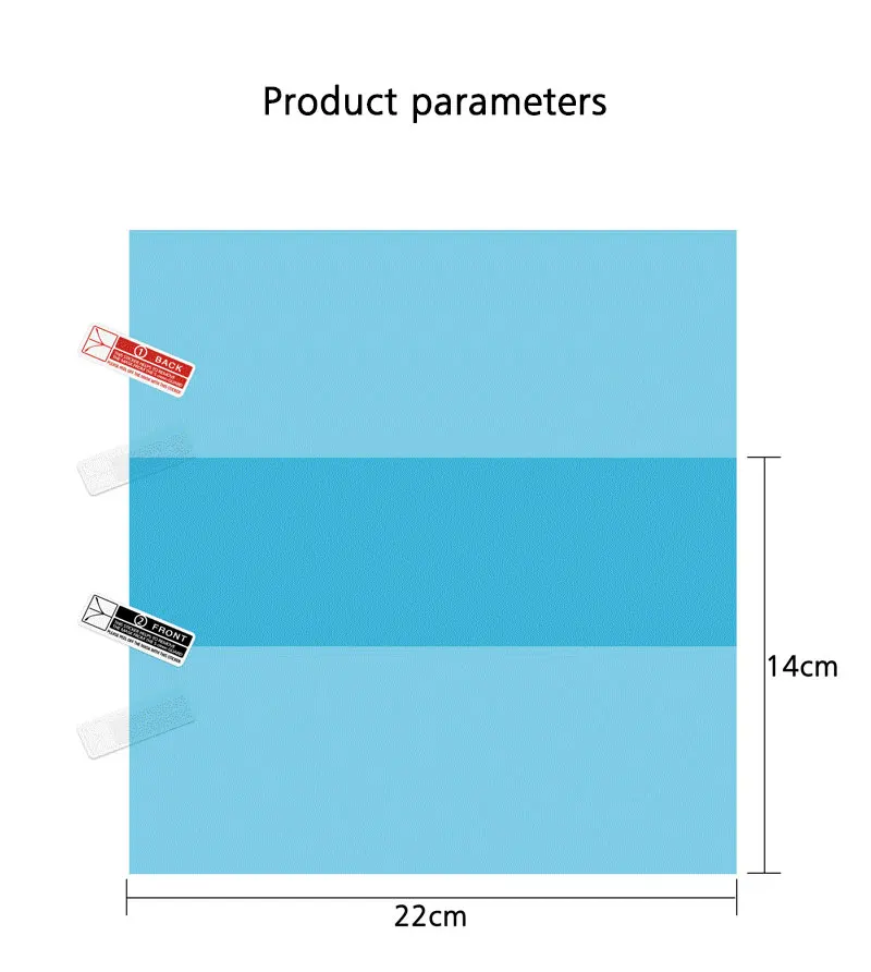2 шт. непромокаемая Автомобильная зеркальная пленка заднего вида наклейка противотуманная защитная пленка дождь щит Замена