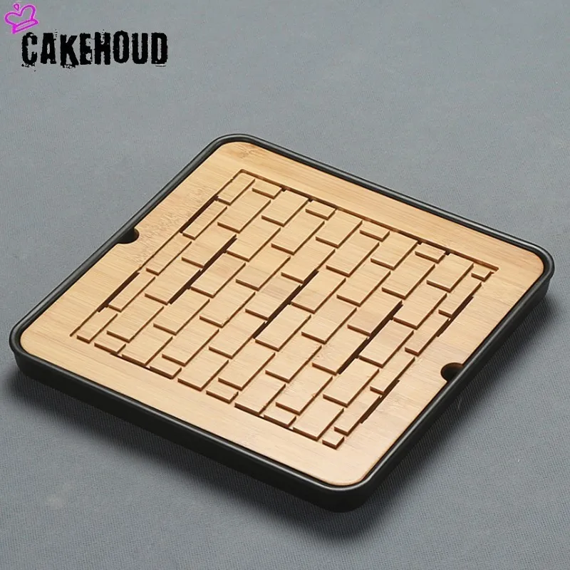 Чайный поднос CAKEHOUD бамбуковый для чая Столярный стол хранения воды кунг фу