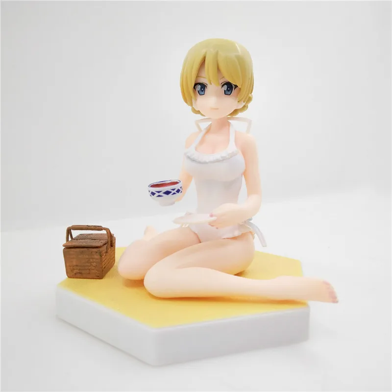 3.93&quot New Japanese Anime sexy cute Darjeeling Wave girl und panzer Queens Action Figure PVC Collection Model toys christmas gift | Игрушки