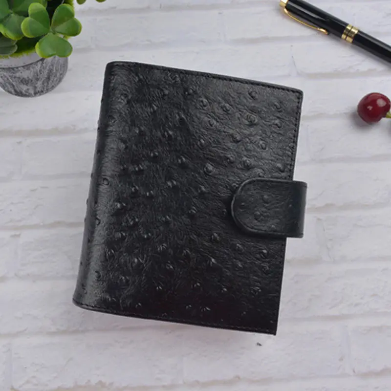 Yiwi черный A7 натуральная кожа карман планировщик латунь 6 свободные ноутбук птрушки Тетрадь дневник с большой карман для монет - Цвет: NO3