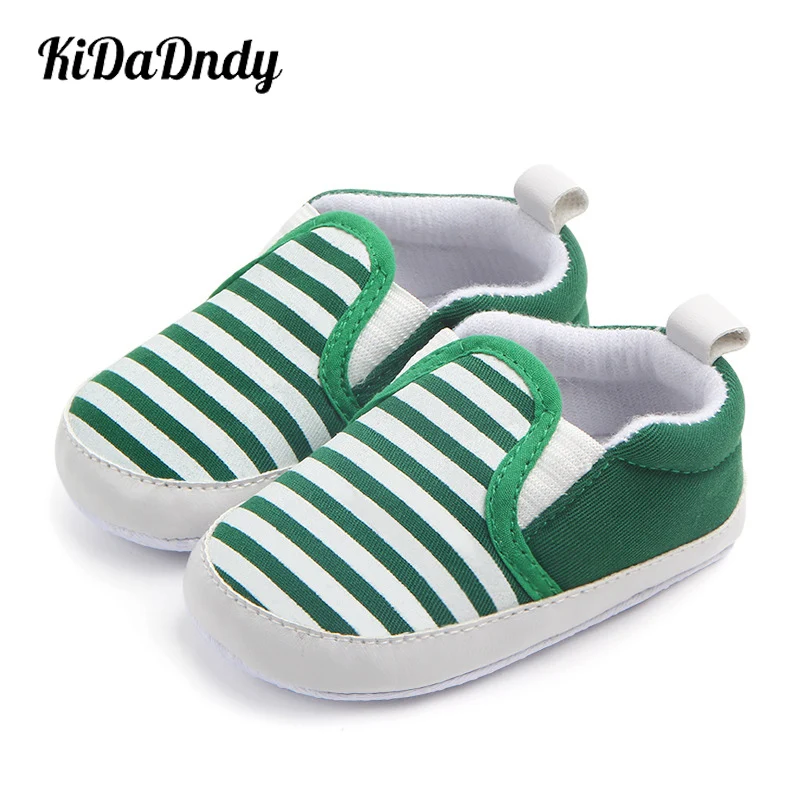 

KiDaDndy Baby Shoes Navy Striped Baby Non-Slip Shoes with Comfortable Rubber Bottom 0~2 year old Spring Autumn XZ031AA LXM360