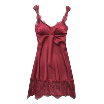 

2019 New Hot Women Fashion Sexy Sleepwear Lingerie Lace Underwear Nightdress Слинг ночня рубашка Wholesale T3