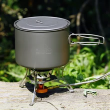 TOAKS 1600ml Titanium Cookware Pot Camping Cooking Picnic Pot Ultralight Eco-friendly Titanium toaks 1600ml cookware set ultralight titanium pot frying pan outdoor camping titanium bowl titanium cup picnic