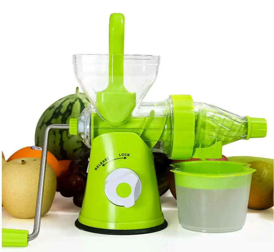

Multifuctional Kitchen Manual Hand Crank Single Auger Juicer with Suction Base Hand Juicer for Wheatgrass Fruit Vegetable