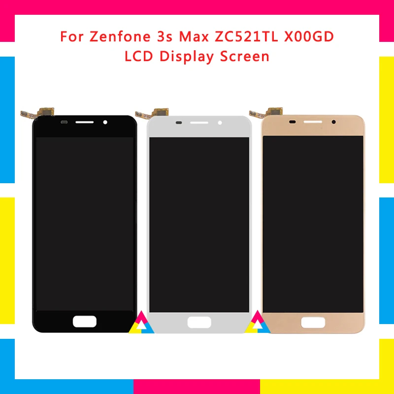 

LCD Display Screen With Touch Screen Digitizer Assembly For ASUS Zenfone 3S Max ZC521TL X00GD Replacement