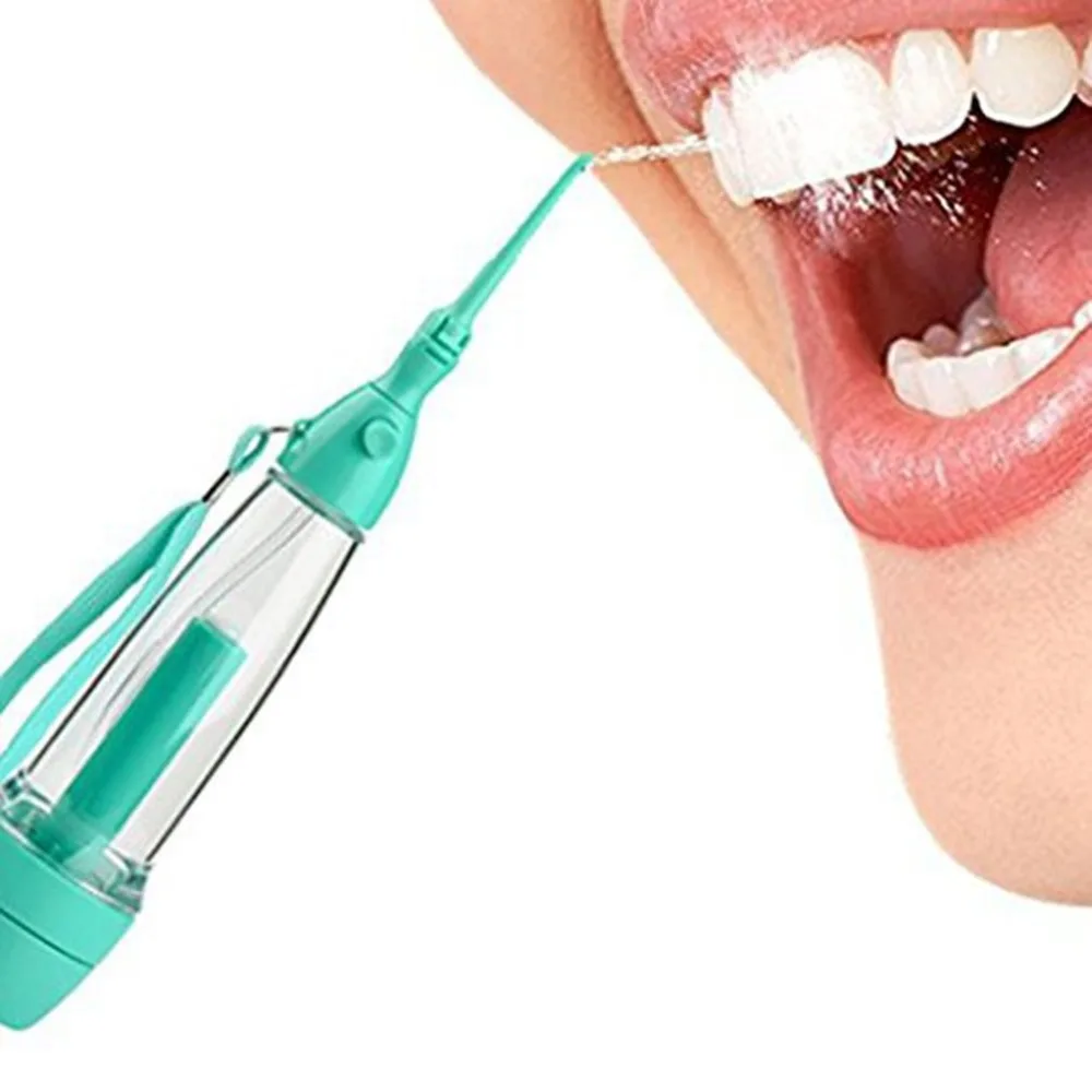 

Teeth Cleaner Manual Jet Water Oral Irrigator Portable Hygiene Flosser Health Care Teeth Cleaning Tool
