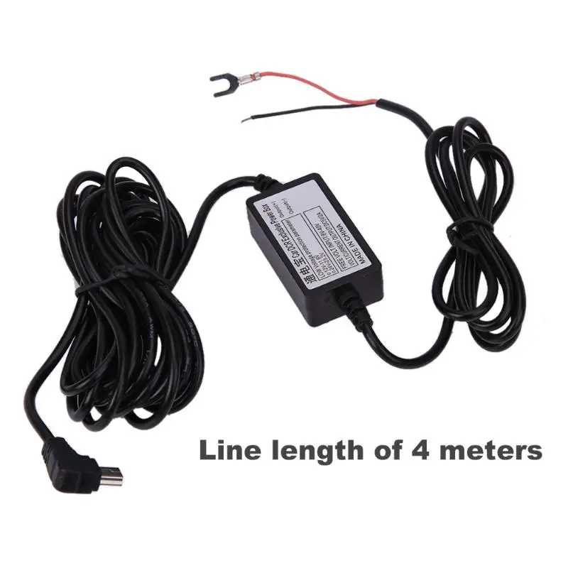 

DC 12V to 5V 2A 3M 4M Car Charger Cable Mini USB Hardwire Charger Cord Auto Charging Kit for Dash Cam Camcorder Vehicle DVR