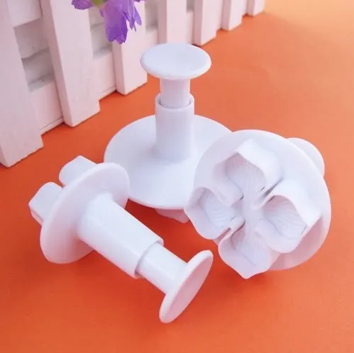 

Aouke Plum Flower Cake Decorating Plunger Cutter Fondant Mold Sugar Craft DIY Tool 020067